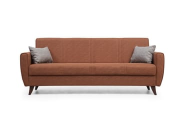 Dewan 3-seters Sovesofa 96x183 cm med Oppbevaring i Stoff - Terrakotta - Møbler - Sofaer - Sovesofaer