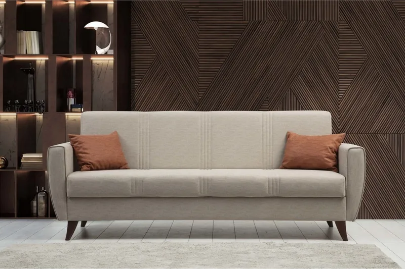 Dewan Sovesofa 3-seter - Beige - Møbler - Sofaer - Sovesofaer