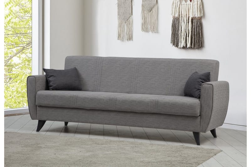 Dewan Sovesofa 3-seter - Lys grå - Møbler - Sofaer - Sovesofaer
