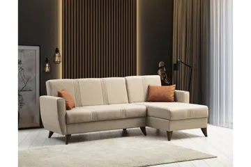 Dewan Sovesofa med Divan 3-seter - Beige - Møbler - Sofaer - Sovesofaer