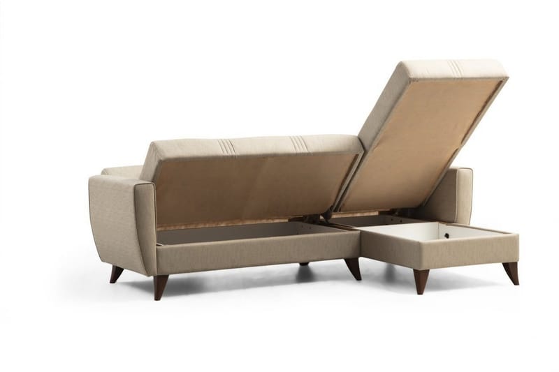 Dewan Sovesofa med Divan 3-seter - Beige - Møbler - Sofaer - Sovesofaer
