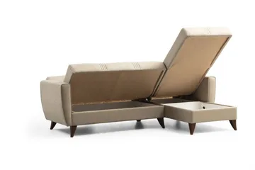 Dewan Sovesofa med Divan 3-seter - Beige - Møbler - Sofaer - Sovesofaer