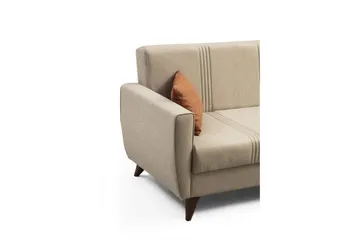 Dewan Sovesofa med Divan 3-seter - Beige - Møbler - Sofaer - Sovesofaer