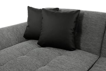Dewitt 3-seter Sovesofa i Stoff og Skinn - Hvit|Grå - Møbler - Sofaer - Sovesofaer