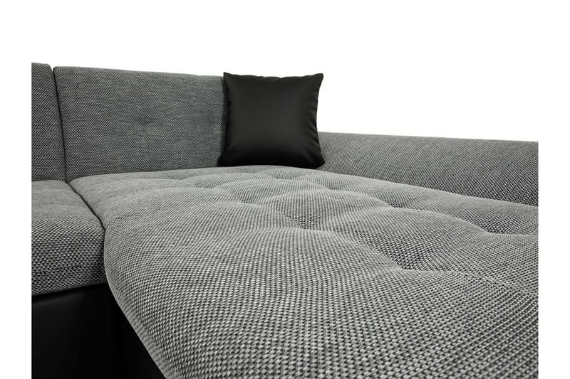 Dewitt 3-seter Sovesofa i Stoff - Svart - Møbler - Sofaer - Sovesofaer