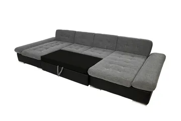 Dewitt 3-seter Sovesofa i Stoff - Svart - Møbler - Sofaer - Sovesofaer