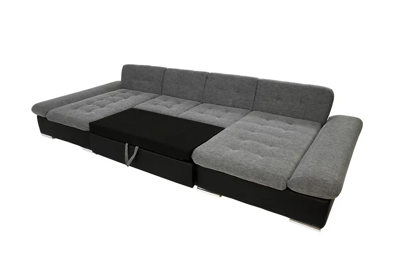 Dewitt 3-seter Sovesofa i Stoff - Svart - Møbler - Sofaer - Sovesofaer