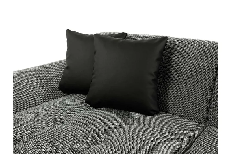 Dewitt 3-seter Sovesofa i Stoff - Svart - Møbler - Sofaer - Sovesofaer