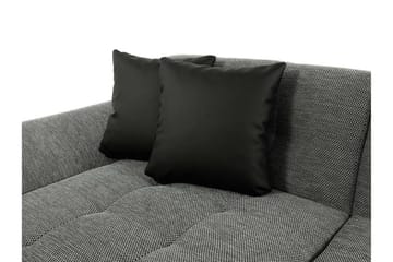 Dewitt 4-seter Universell Hjørnesofa med Divan og Sjeselong i Fløyel - Grå - Møbler - Sofaer - Sovesofaer
