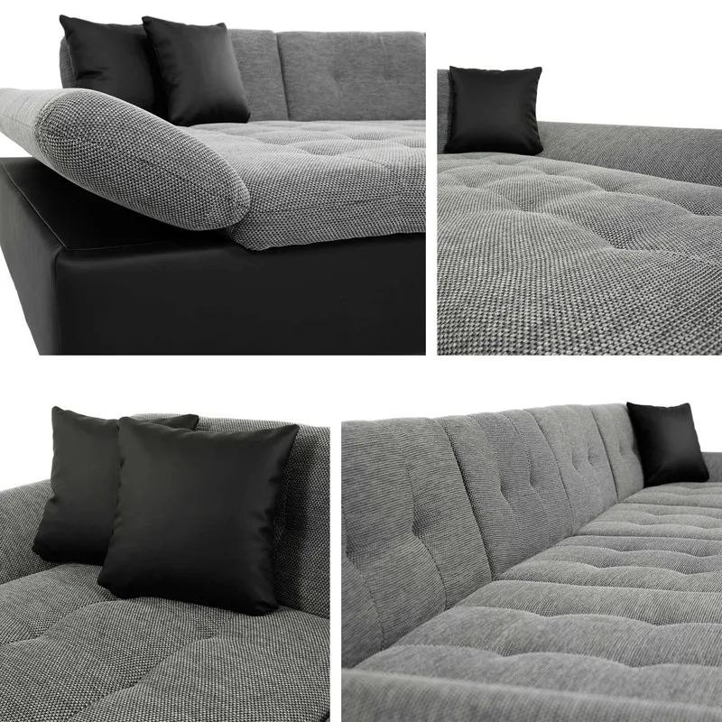 Dewitt 5-seters U-formet Sovesofa - Mørk beige - Møbler - Sofaer - Sovesofaer