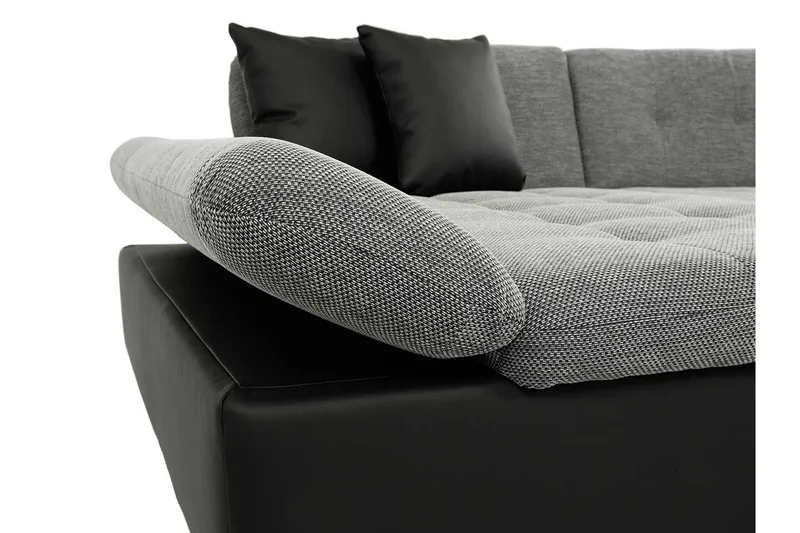 Dewitt 6-seter Sovesofa i Stoff - Hvit|Grå - Møbler - Sofaer - Sovesofaer
