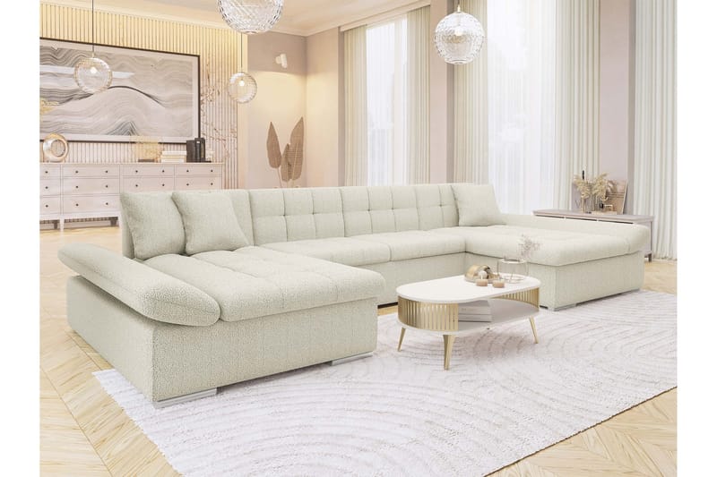 Dewitt Sovesofa Dubbeldivan 5-sits - Beige - Møbler - Sofaer - Sovesofaer
