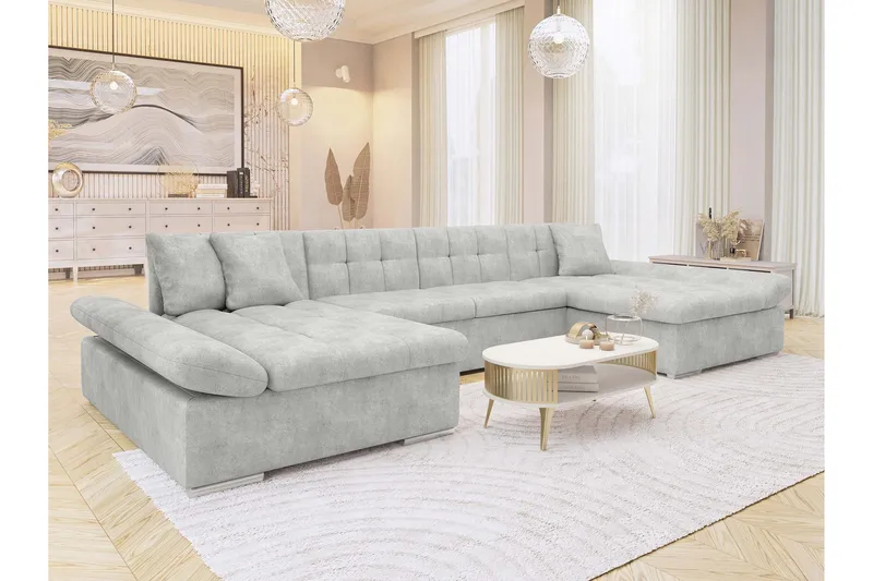 Dewitt Sovesofa Dubbeldivan 5-sits - Grå - Møbler - Sofaer - Sovesofaer
