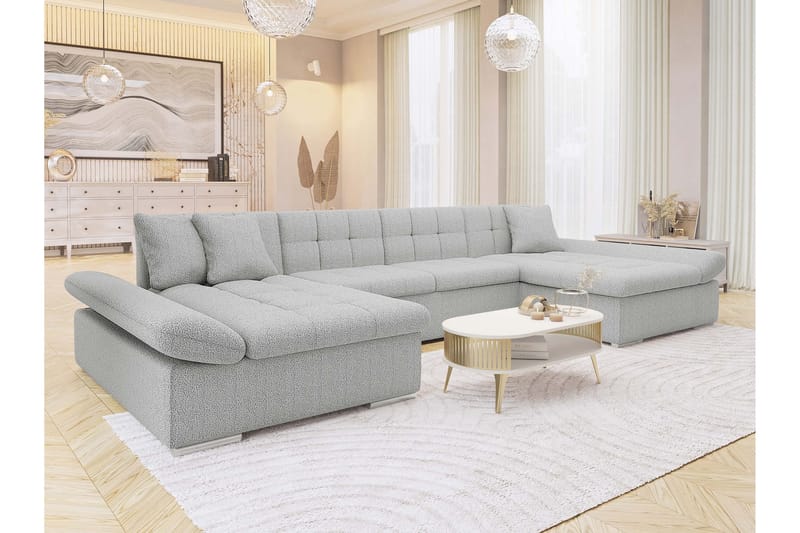 Dewitt Sovesofa Dubbeldivan 5-sits - Grå - Møbler - Sofaer - Sovesofaer