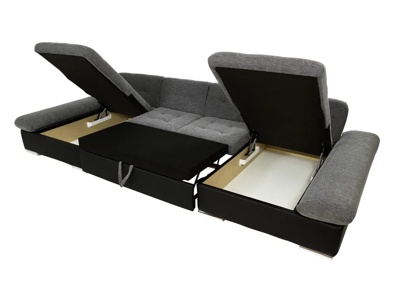 Dewitt Sovesofa med dobbel sjeselong 5-seter - Brun - Møbler - Sofaer - Sovesofaer