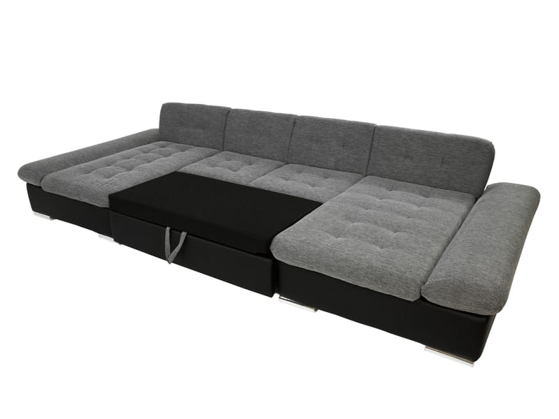 Dewitt Sovesofa med dobbel sjeselong 5-seter - Brun - Møbler - Sofaer - Sovesofaer