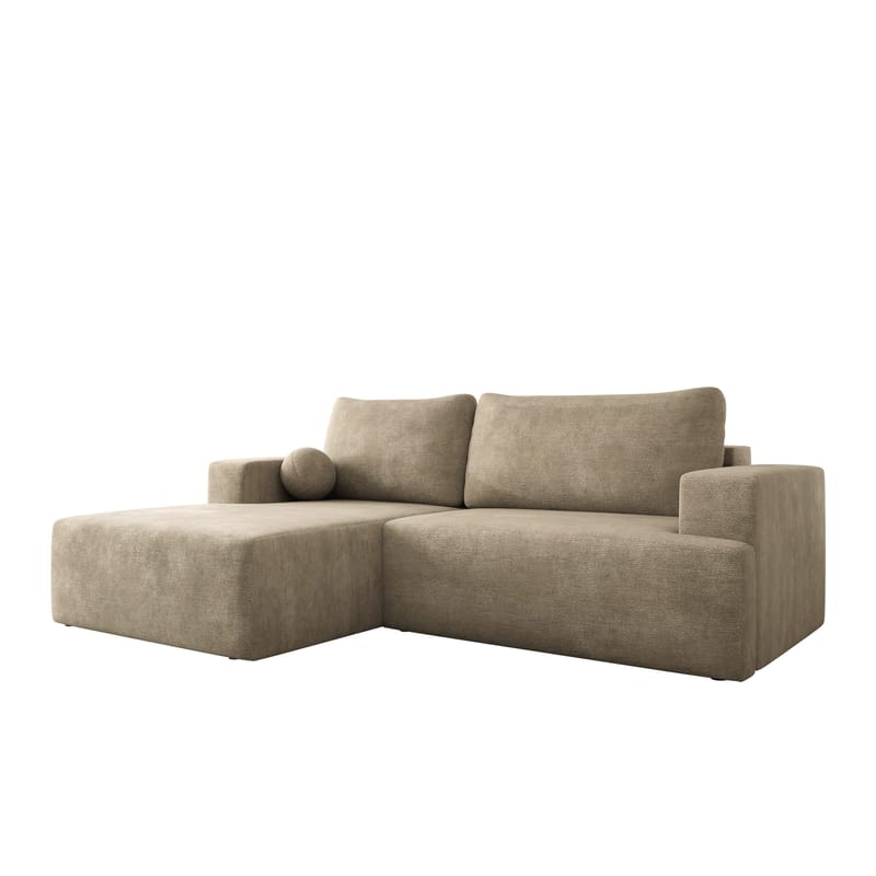 Deylor 3-seters sovesofa med divan - beige - Møbler - Sofaer - Sovesofaer