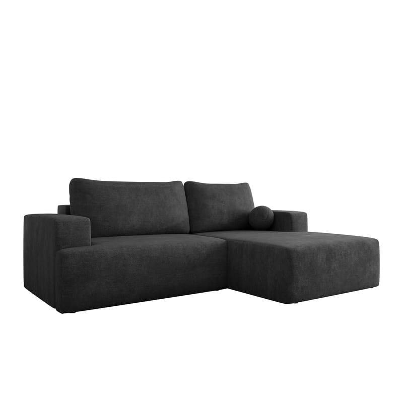 Deylor 3-seters sovesofa med divan - svart - Møbler - Sofaer - Sovesofaer