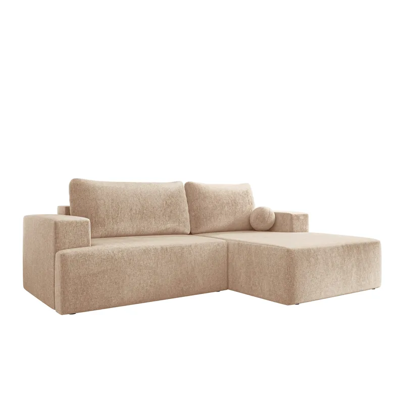 Deylor Sovesofa med sjeselong 3-seter - Beige - Møbler - Sofaer - Sovesofaer