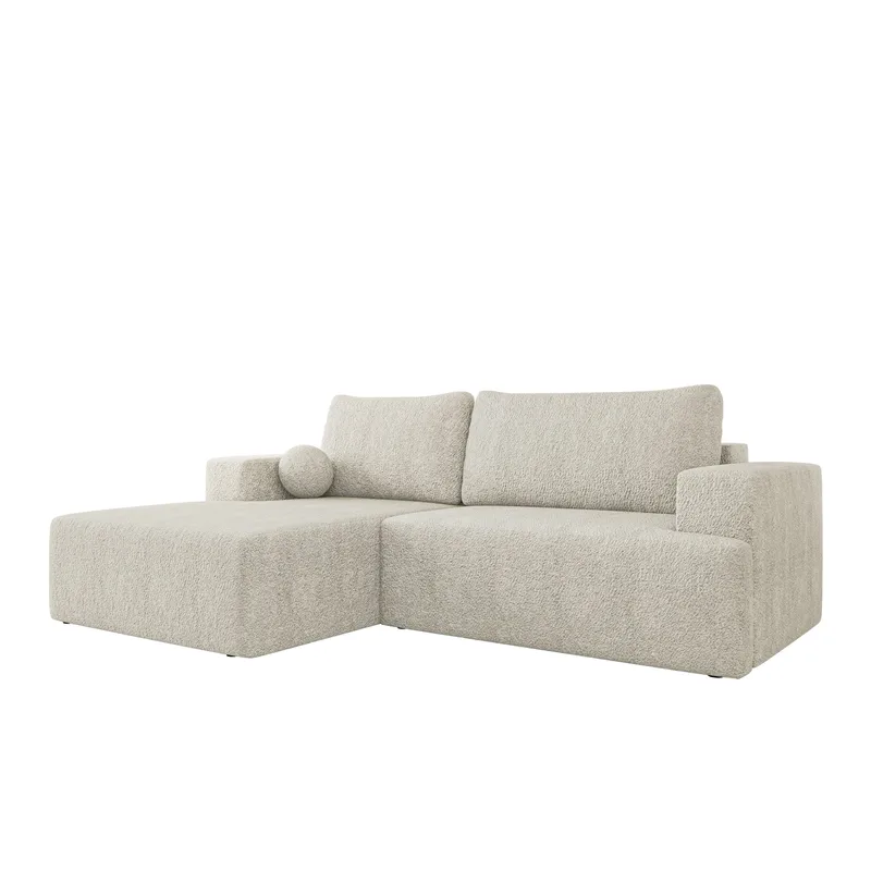 Deylor Sovesofa med sjeselong 3-seter - Beige - Møbler - Sofaer - Sovesofaer