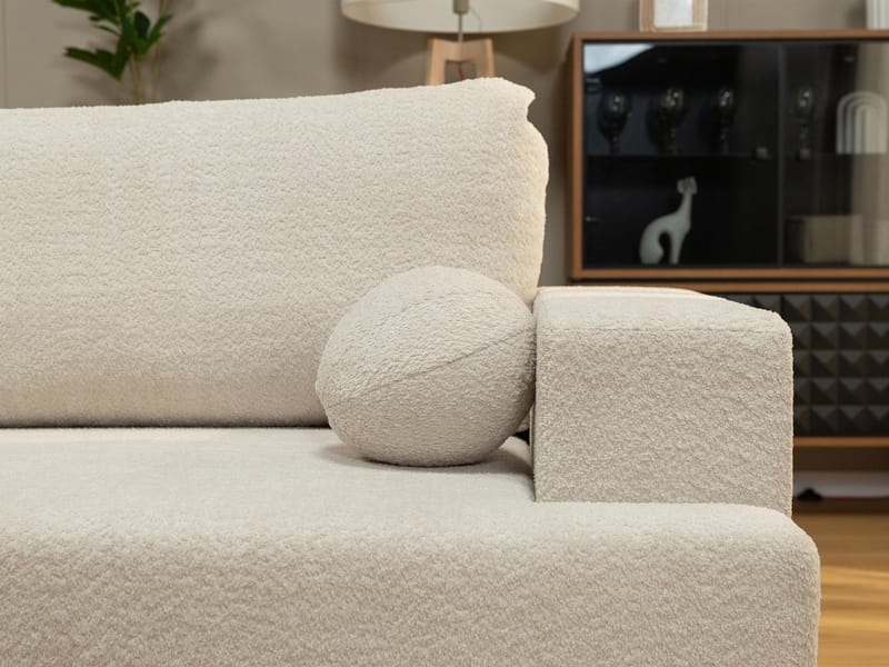 Deylor Sovesofa med sjeselong 3-seter - Blå - Møbler - Sofaer - Sovesofaer