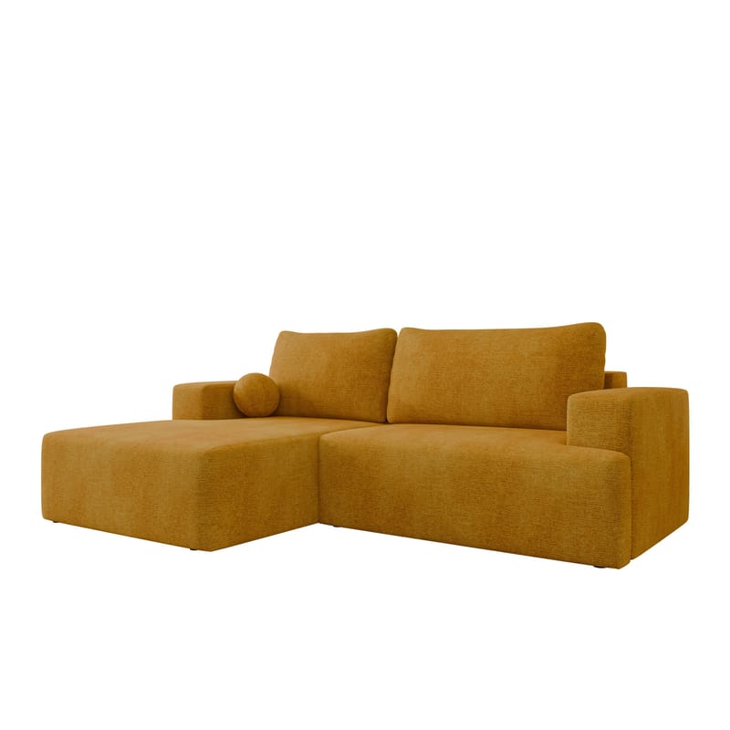 Deylor Sovesofa med sjeselong 3-seter - Gul - Møbler - Sofaer - Sovesofaer