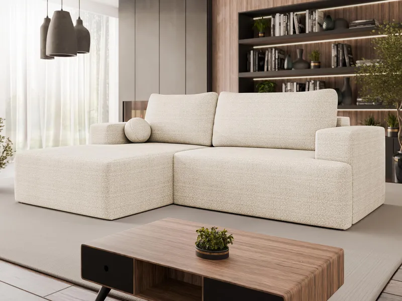 Deylor Sovesofa med sjeselong 3-seter - Hvit - Møbler - Sofaer - Sovesofaer