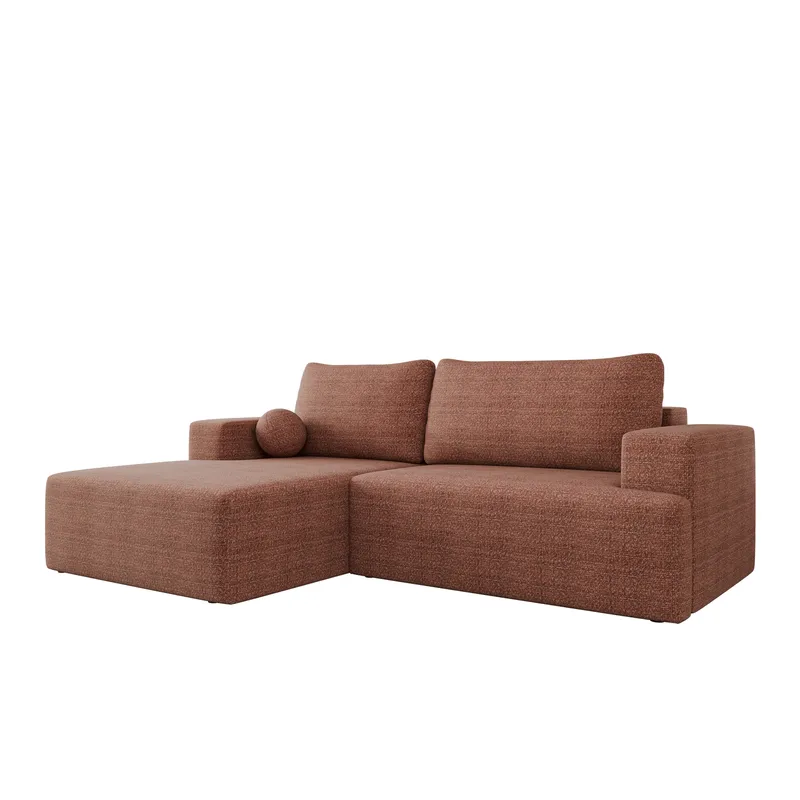 Deylor Sovesofa med sjeselong 3-seter - Rosa - Møbler - Sofaer - Sovesofaer