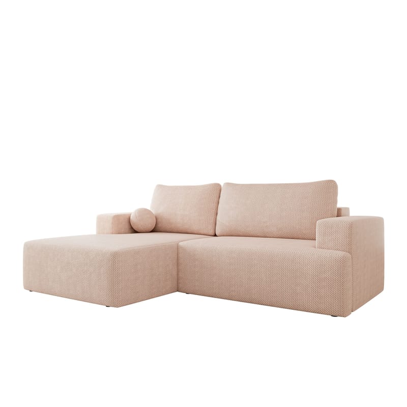 Deylor Sovesofa med sjeselong 3-seter - Rosa - Møbler - Sofaer - Sovesofaer