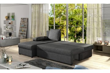 Dirk Sovesofa med Divan - Grå - Møbler - Sofaer - Sovesofaer