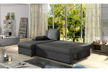 Dirk Sovesofa med Divan - Grå - Møbler - Sofaer - Sovesofaer