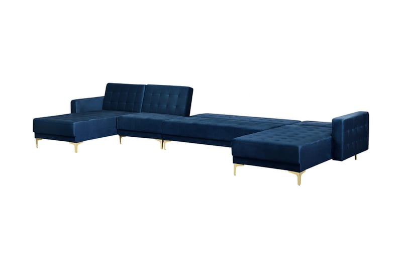 Divansovesofa ABERDEEN marineblå - Blå - Møbler - Sofaer - Sovesofaer