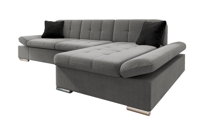 Djerra 3-seters Hjørnesovesofa - Grå - Møbler - Sofaer - Sovesofaer