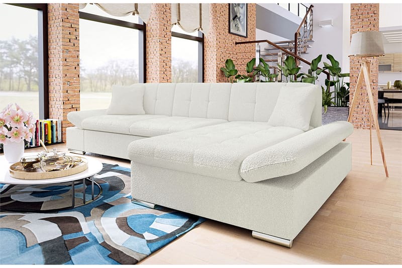 Djerra Sovesofa m. Divan L-formet - Møbler - Sofaer - Sovesofaer