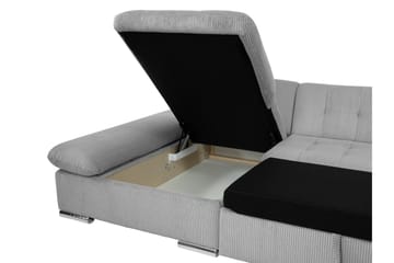 Djerra Sovesofa med Divan 3-seter - Oransje - Møbler - Sofaer - Sovesofaer