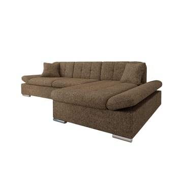 Djerra Sovesofa med sjeselong 3-seter - Brun - Møbler - Sofaer - Sovesofaer