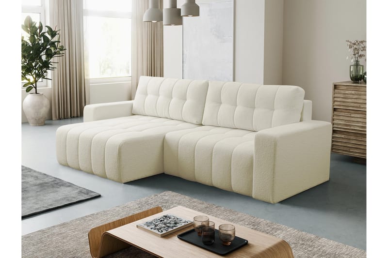 Doryn Sovesofa med Divan 3-seter - Beige - Møbler - Sofaer - Sovesofaer