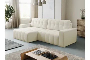 Doryn Sovesofa med Divan 3-seter - Beige - Møbler - Sofaer - Sovesofaer
