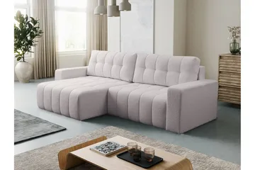 Doryn Sovesofa med Divan 3-seter - Grå - Møbler - Sofaer - Sovesofaer