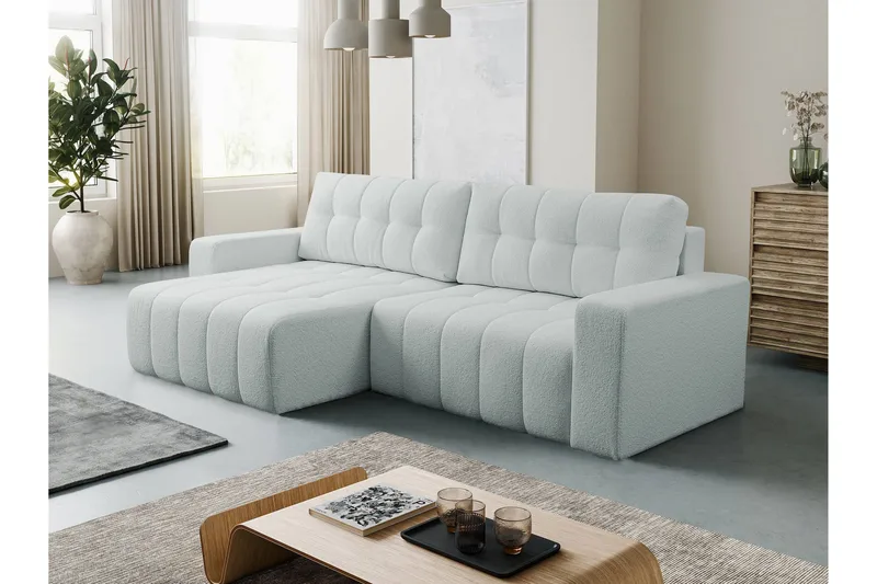 Doryn Sovesofa med Divan 3-seter - Grå - Møbler - Sofaer - Sovesofaer