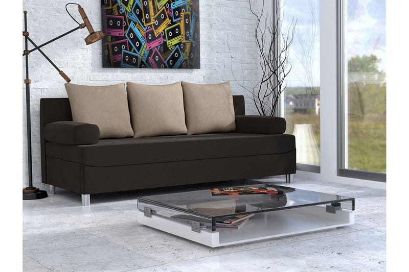 Dover Sovesofa 192x80x80 cm - Svart - Møbler - Sofaer - Sovesofaer