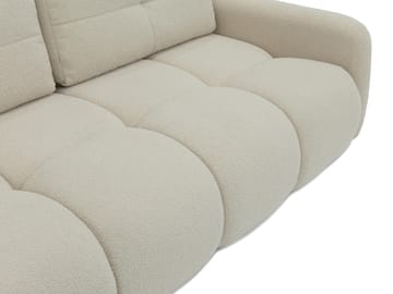 Durven 3-seter Sovesofa 160x200 cm med Oppbevaring i Bouclé - Beige - Møbler - Sofaer - Sovesofaer
