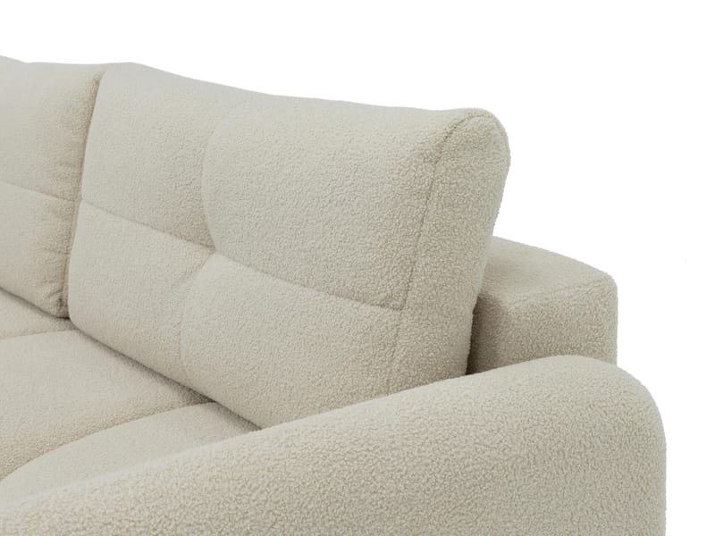 Durven 3-seter Sovesofa 160x200 cm med Oppbevaring i Bouclé - Brun - Møbler - Sofaer - Sovesofaer