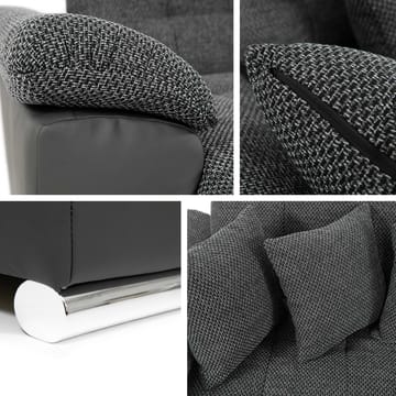 Dynir 6-seter Høyrevendt U-formet Sovesofa 125x290 cm med Oppbevaring i Stoff - Beige - Møbler - Sofaer - Sovesofaer