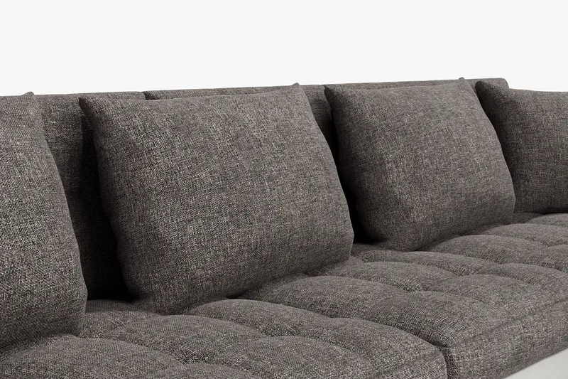 Dynir Hjørnesovesofa Divan med Oppbevaring Høyre - Hvit/Lysegrå - Møbler - Sofaer - Sovesofaer