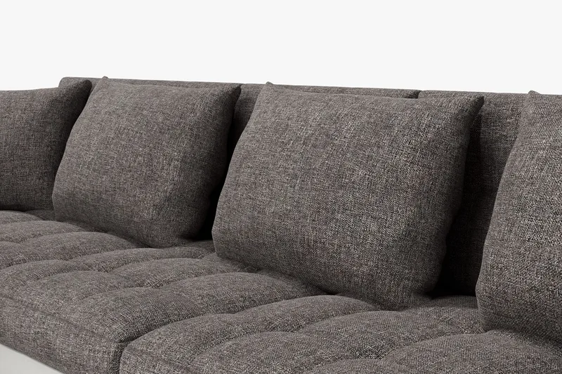 Dynir Hjørnesovesofa Divan med Oppbevaring Venstre - Lysegrå/Hvit - Møbler - Sofaer - Sovesofaer