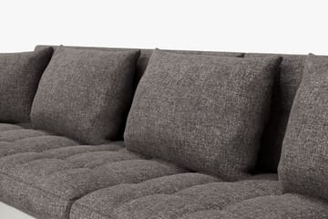 Dynir Hjørnesovesofa Divan med Oppbevaring Venstre - Lysegrå/Hvit - Møbler - Sofaer - Sovesofaer