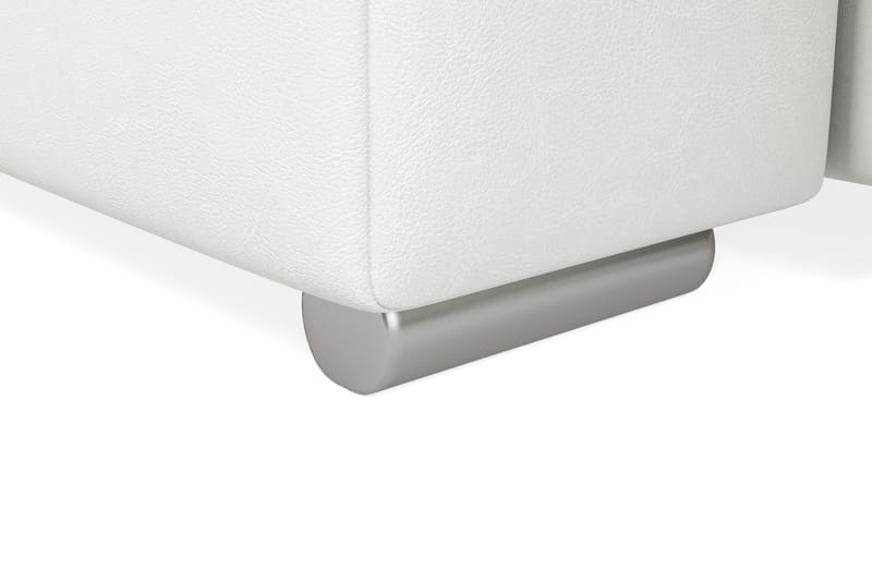 Dynir Hjørnesovesofa Divan med Oppbevaring Venstre - Lysegrå/Hvit - Møbler - Sofaer - Sovesofaer