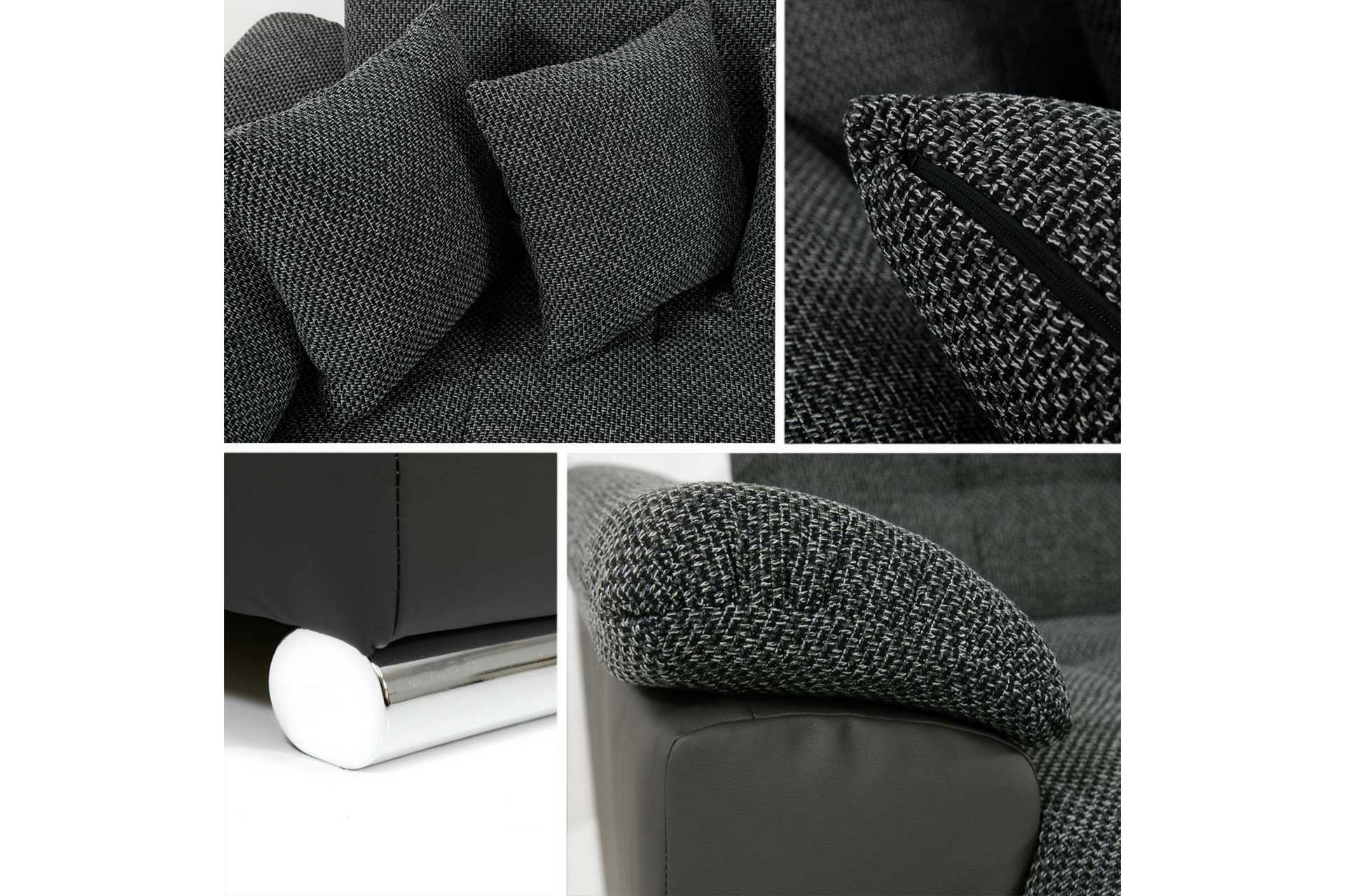 Dynir Sovesofa m. Divan og Sjeselong 4-seters - Rosa - Møbler - Sofaer - Sovesofaer