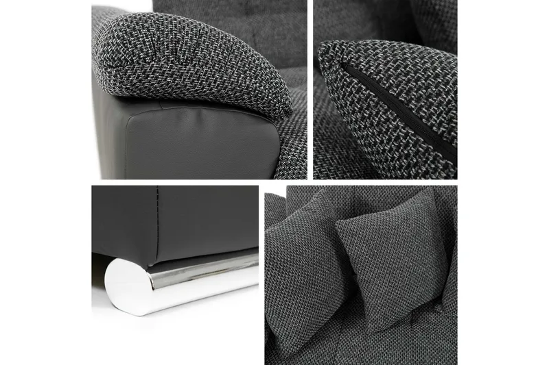 Dynir Sovesofa Med Divan Og Sjeselong 4-Seter - Grønn - Møbler - Sofaer - Sovesofaer